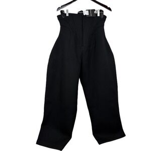 Innovare Denim Corset Suspender Pants Womens XL Luca Wide Leg Straps Scuba NWT